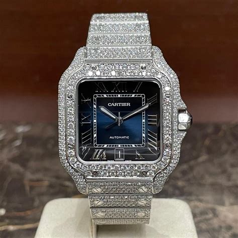 cartier uhr damen iced out|cartier iced out kaufen.